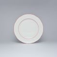 70477: Dessert Plate 19 cm, Thun 1794 Carlsbad porcelain, Natalie, Red line