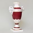 Vase With Handles 17 x 12 x 28 cm, Purple, Porcelain Vases Duchcov