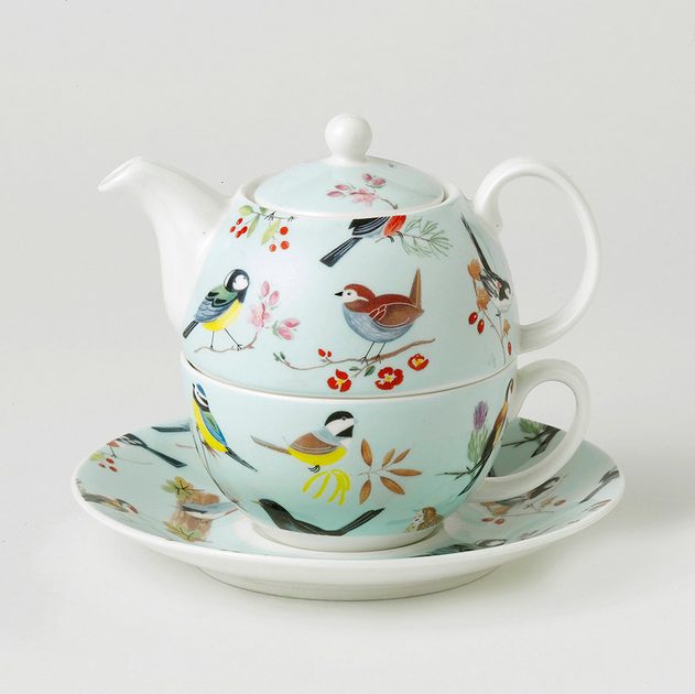 Fashion Cat: Tea for one set, English Fine Bone China, Roy Kirkham -  Anglický porcelán Roy Kirkham - Roy Kirkham fine bone China - by  Manufacturers or popular decors - Dumporcelanu.cz 