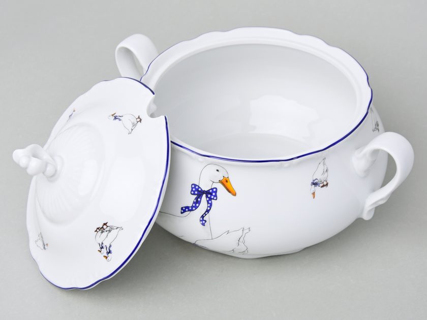 Constance Goose, Soup tureen 2,3 l, Thun 1794, Carlsbad porcelain