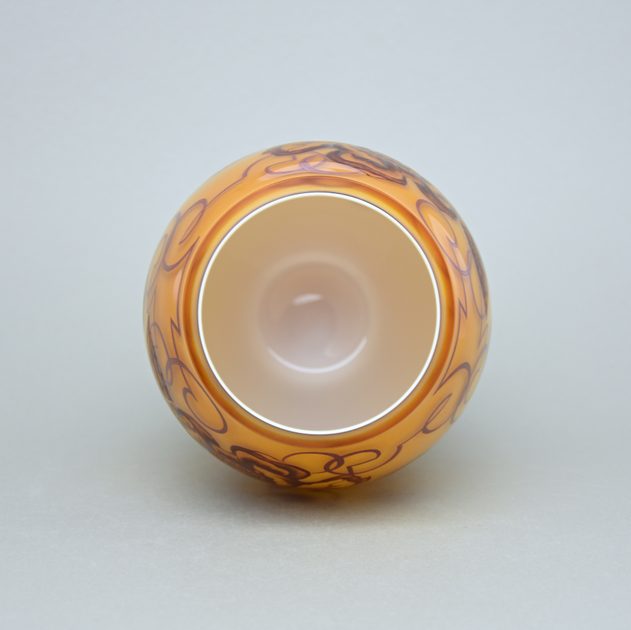 Egermann: Vase Triplex, Yellow Stain, 26 cm, Crystal Vases Egermann ...