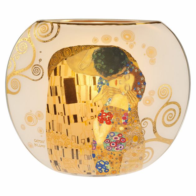 Lamp 35 x 30 cm, Glass, The Kiss, G. Klimt, Goebel