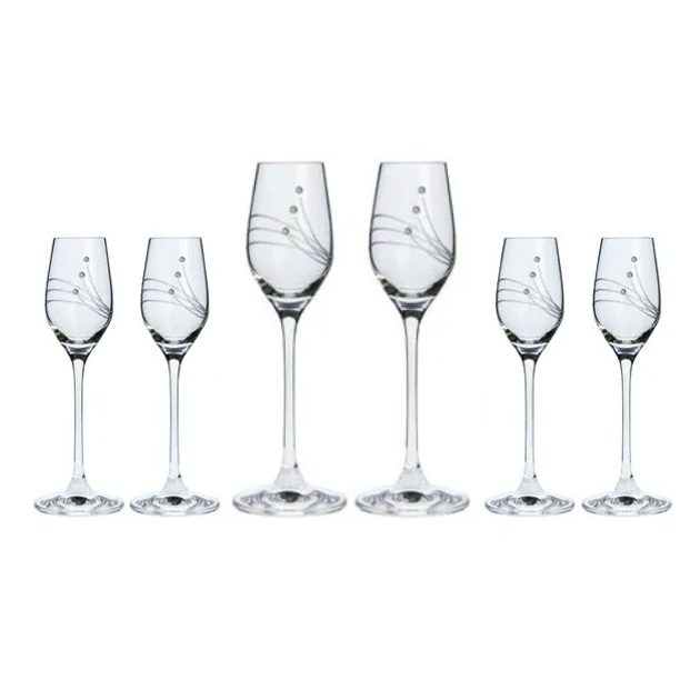 Celebration - Liqueur glasses 95 ml, 6 ks, krystaly Swarovski - Crystal and  glass - by Manufacturers or popular decors - Dumporcelanu.cz - český a  evropský porcelán, sklo, příbory