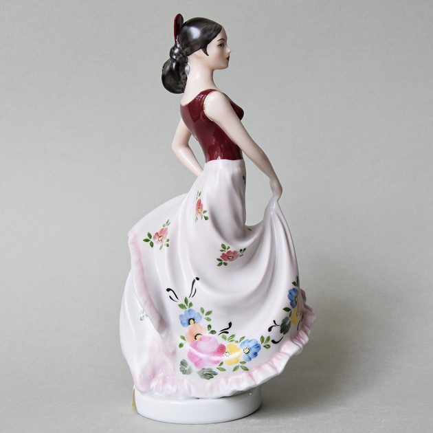 Spanish Traditional Dance Carmen Gypsy USSR Russian porcelain figurine VNTG 4743