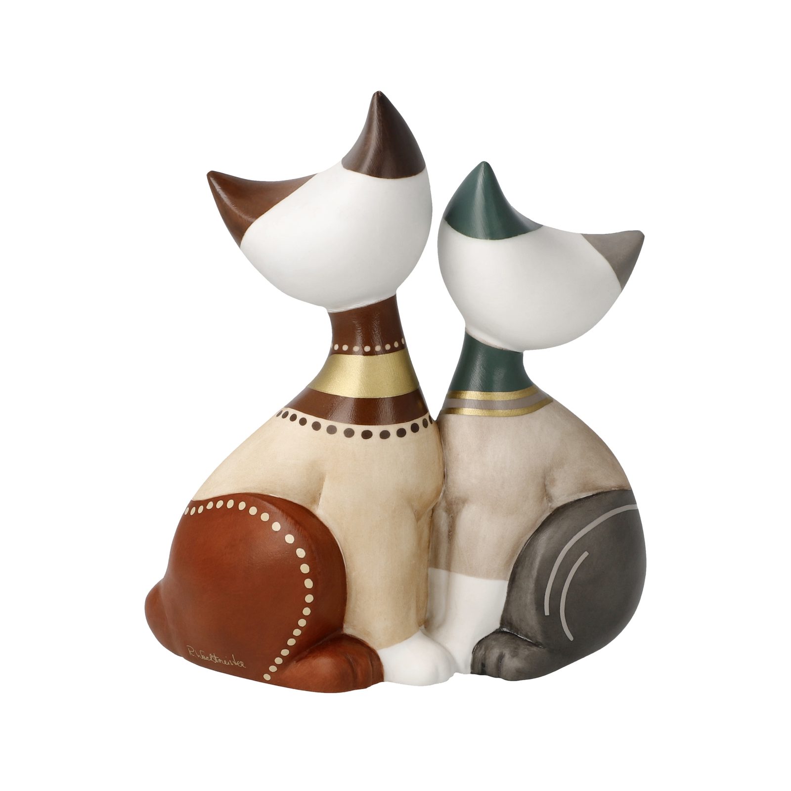 Goebel Couple de chats Luca e Sofia de l'artiste Rosina Wachtmeister en porcelaine génoise, 31 400 66 1