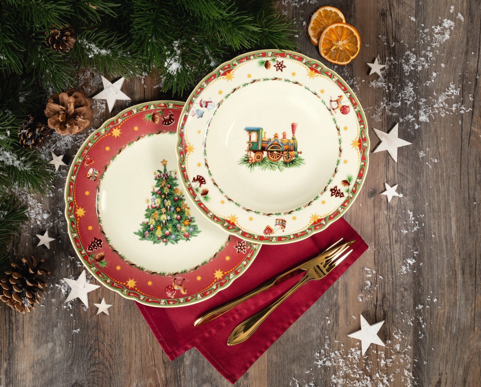 Plate dining 25 cm, Marie-Luise 65007 Christmas nostalgia