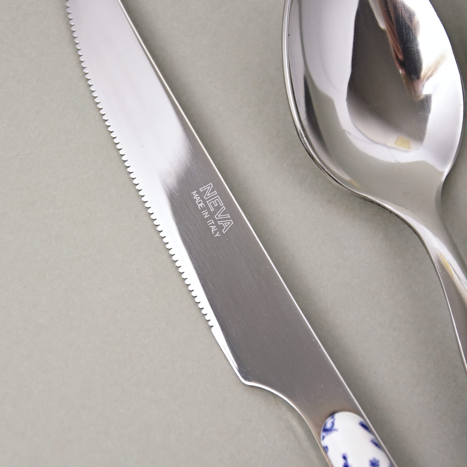 24 pcs. cutlery set, BISTROT China Roses 14039 blue, NEVA