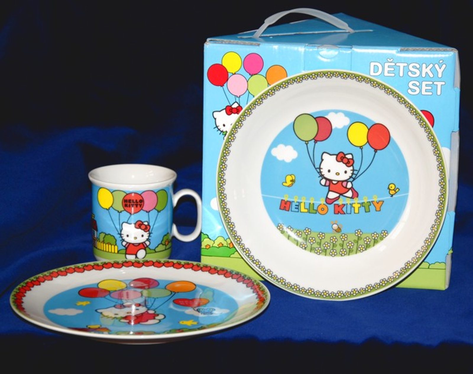 Children's dinng set Hello Kitty blue, Thun 1794 - Thun 1794 - by