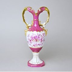 Vase Amphora Two-eared, 28,5 x 13 x 10 cm, Purple, Vases Duchcov