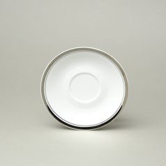 Saucer 150 mm, Sabina, platinum rim, Leander Loučky