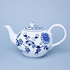 Tea pot with a Strainer 1,20 l, Original Blue Onion Pattern, QII