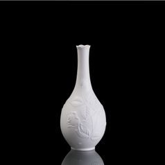 Vase 21 cm Rosengarten, Biscuit china, Kaiser 1872, Goebel