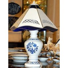 Lamp 54cm (cb546 plus cb536) with porcelain shade, Lamps and chandeliers