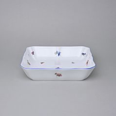 Bowl square 21 cm, Hazenka with a Blue line, Český porcelán a.s.