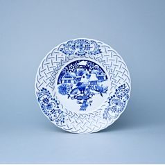Annual plate 2001 18 cm, relief, Original Blue Onion Pattern