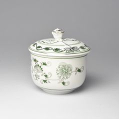 Sugar bowl 0,20 l, Original Green Onion pattern + platinum