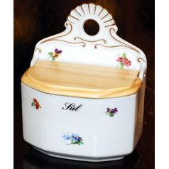 Wall salt box with sign "Salt" 0,70 l, Hazenka, Cesky porcelan a.s.