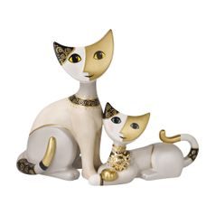 Annual cat 2026 Gatti doro, 22,5 / 8 / 17,5, porcelain, R. Wachtmeister, Goebel
