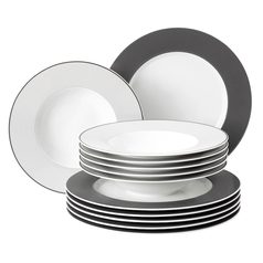 Plate set 12 pcs., No Limits 65006 Moments, porcelain Seltmann