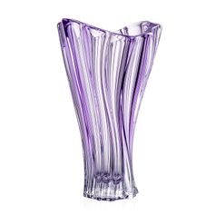Křišťálová váza Plantica, fialová - ametyst, 32 cm, Aurum Crystal