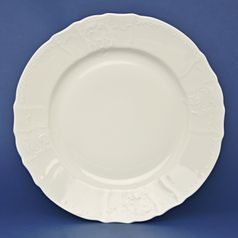 Dish round flat 32 cm, Thun 1794, karlovarský porcelán, BERNADOTTE ivory