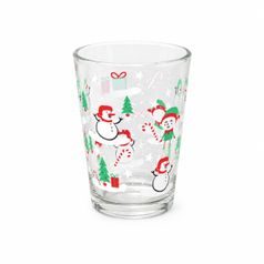 Glass 260 ml, SNOWMEN, Solbika Glassworks Poland