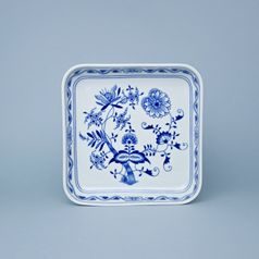 Mísa salátová čtyřhranná hladká nízká 21 x 21 cm, Cibulák, originální z Dubí