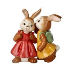 Figurka králičic Tajemství 10,5 / 5,5 / 11,5 cm, kamenina, Goebel