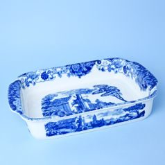 Baking bowl 39,5 x 29,5 cm Water mill, Thun 1794 Carlsbad porcelain