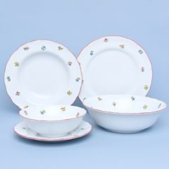 Dinner set 25 pcs., Hazenka red line, Thun 1794 Nová Role