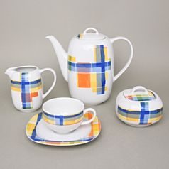 Coffee set for 6 pers., Thun 1794, karlovarský porcelán, LEON 29812