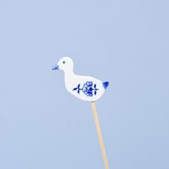 Easter decoration Goose on skewer , 5,6 x 5,1 cm, Original Blue Onion Pattern