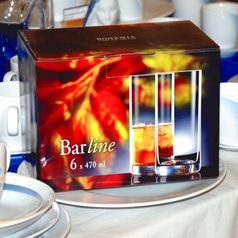 Barline 470 ml, sklenice vysoká, 6 ks., Crystalex