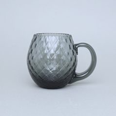 Pivní půllitr - Káro (Tmavý kouř), 500 ml, Floriánova huť