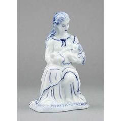 Virgin Maria with Jesus 12 cm, Original Blue Onion Pattern