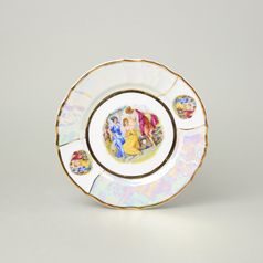 The Three Graces: Plate dessert 19 cm, Thun 1794 Carlsbad porcelain, BERNADOTTE