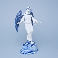 Angel on stand 22,5 cm + 6 cm stand, Original Blue Onion Pattern