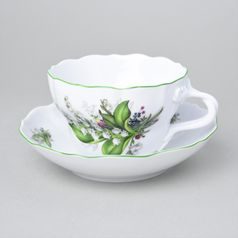 Cup 0,4 l + saucer D+D, Lily of the valley, Cesky porcelan a.s.