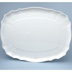 Frost no line: Large tray / platter 40 x 31,5 cm, Thun 1794 Carlsbad porcelain, BERNADOTTE