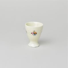 Egg cup 6,2 cm, Thun 1794 Carlsbad porcelain, BERNADOTTE ivory + flowers