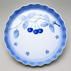 Baking bowl for cake 30 x 4 cm, Thun 1794 Carlsbad porcelain, BLUE CHERRY