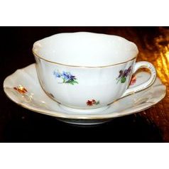 Cup plus saucer C/2 plus ZC/2 mirror tea 0,11 l / 12,4 cm, Házenka, Český porcelán a.s.