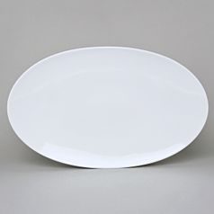 Dish oval 41 x 25,4 cm, Thun 1794 Carlsbad porcelain, Loos white