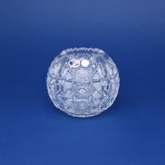 Váza koule 13 cm, brus Maia, Bohemia Crystal
