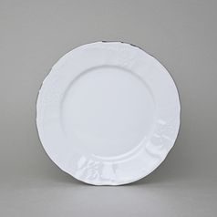Plate dessert 19 cm, Thun 1794 Carlsbad porcelain, BERNADOTTE platinum