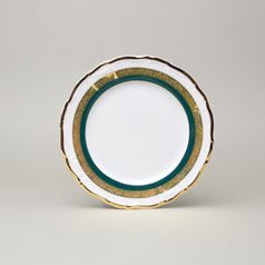 Plate dessert 19 cm, Marie Louise 8800501 gold + green, Thun 1794 a.s.