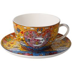 Milk coffee cup Romance of the Sea 500ml, fine bone china, J. Rizzi, Goebel