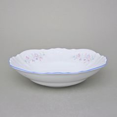 Bowl 25 cm, Thun 1794 Carlsbad porcelain, BERNADOTTE blue-pink flowers