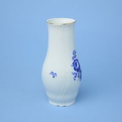 Vase 19 cm, Thun 1794 Carlsbad porcelain, BERNADOTTE blue rose