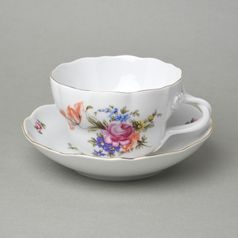 Cup + saucer D 0,40 l / 18,2 cm, Meissen rose, Český porcelán a.s.